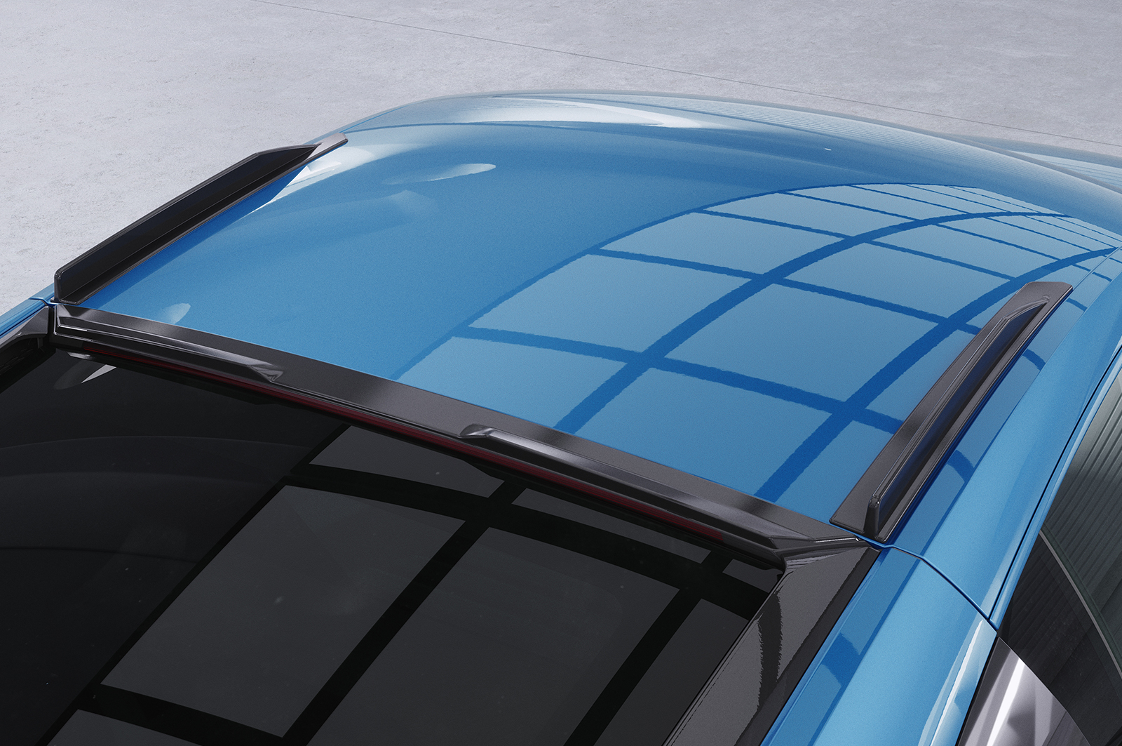 Ailettes de toit (la paire) pour Audi R8 (Typ 4S) coupé (2015-2024) - Fabriqué en ABS (6 finitions au choix)