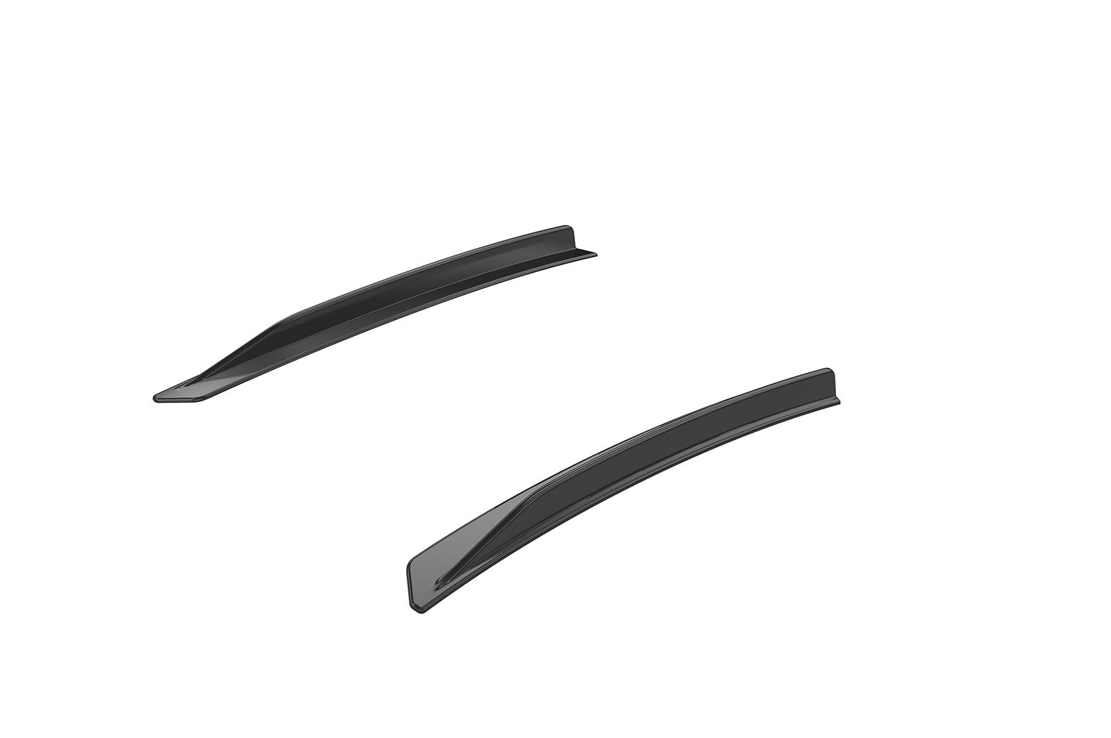 Ailettes de toit (la paire) pour Mercedes-Benz AMG GT (190) coupé (2014-2021) - Fabriqué en ABS (6 finitions au choix)
