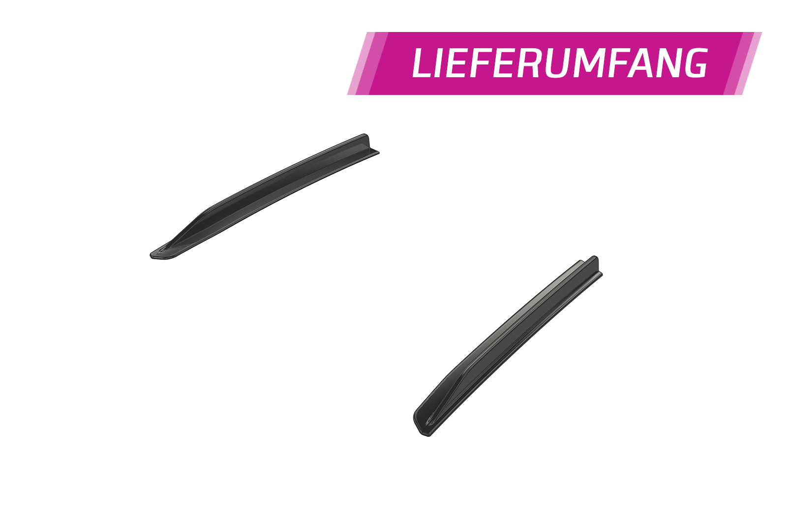 Ailettes de toit (la paire) pour Porsche 718 Cayman 982 coupé (depuis 2016) - Fabriqué en ABS (6 finitions au choix)