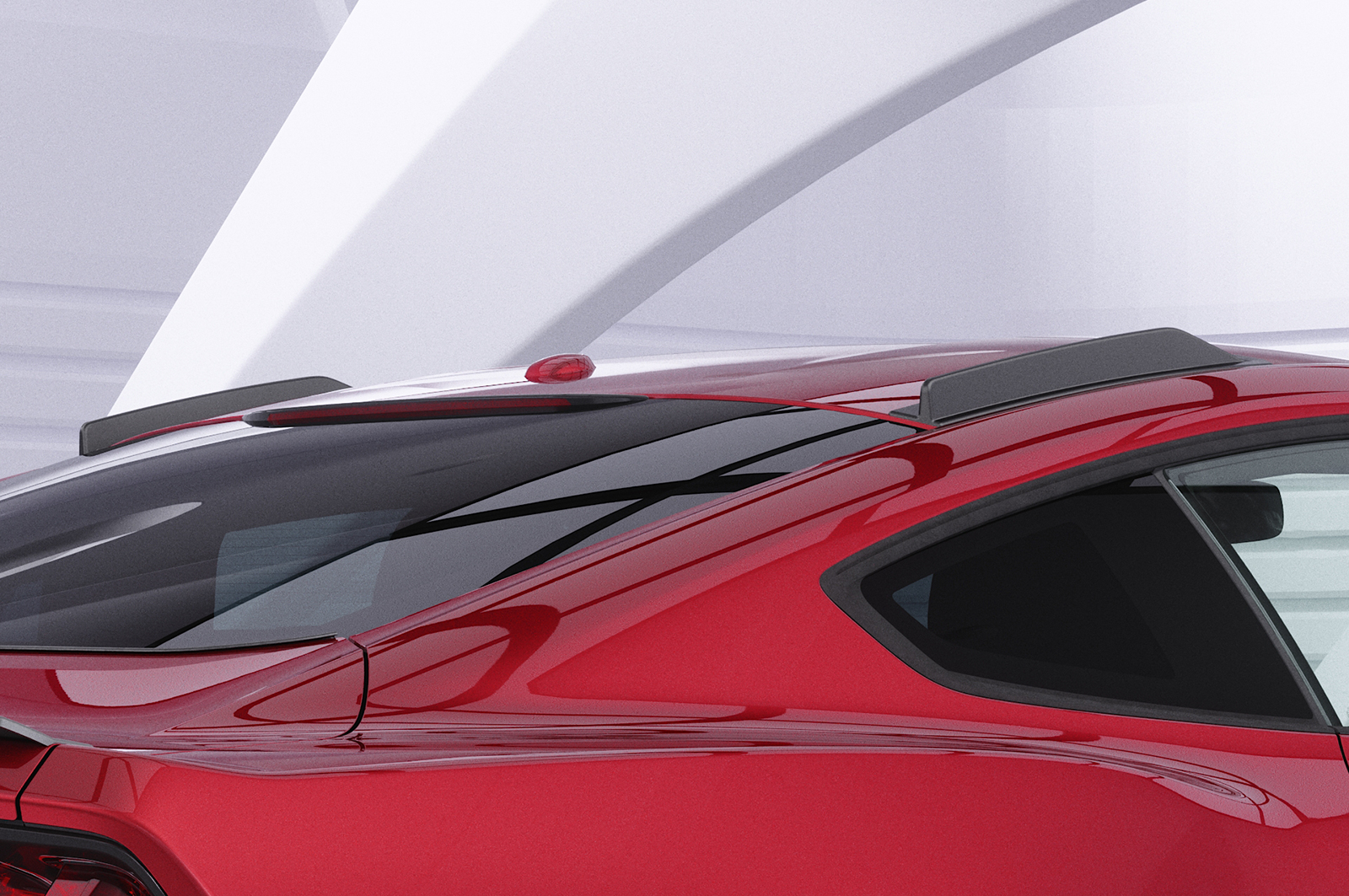 Ailettes de toit (la paire) pour Ford Mustang MK6 coupé / Fastback (2014-2023) - Fabriqué en ABS (6 finitions au choix)