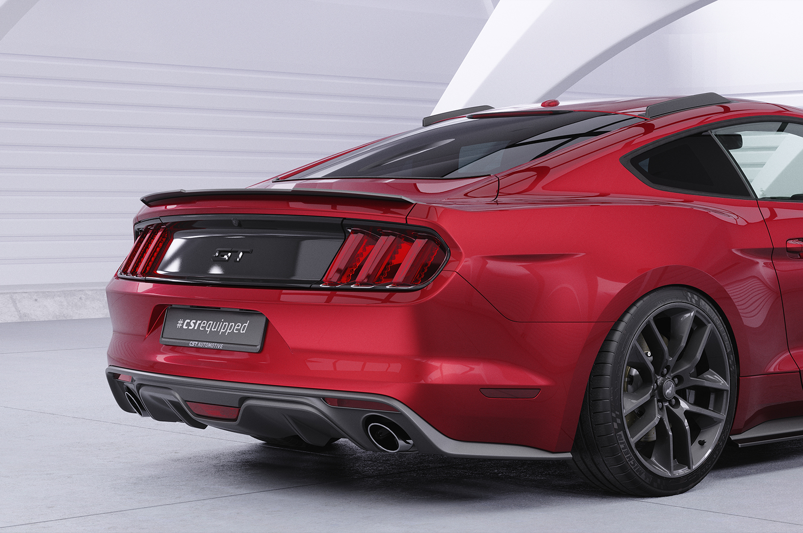 Ailettes de toit (la paire) pour Ford Mustang MK6 coupé / Fastback (2014-2023) - Fabriqué en ABS (6 finitions au choix)