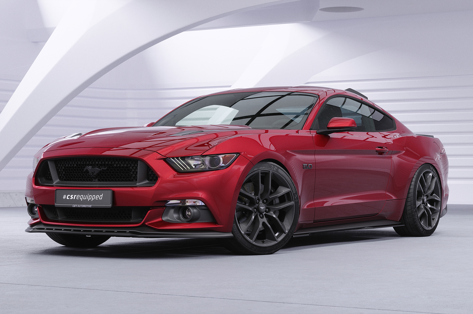 Ailettes de toit (la paire) pour Ford Mustang MK6 coupé / Fastback (2014-2023) - Fabriqué en ABS (6 finitions au choix)