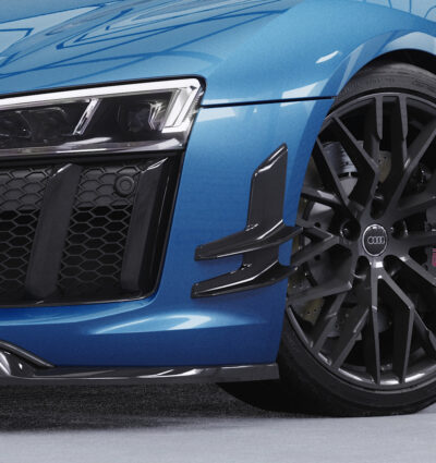 Ailettes latérales (la paire) pour Audi R8 (Typ 4S) toutes carrosseries préfacelift (2015-02/2019) - Fabriqué en ABS (6 finitions au choix)