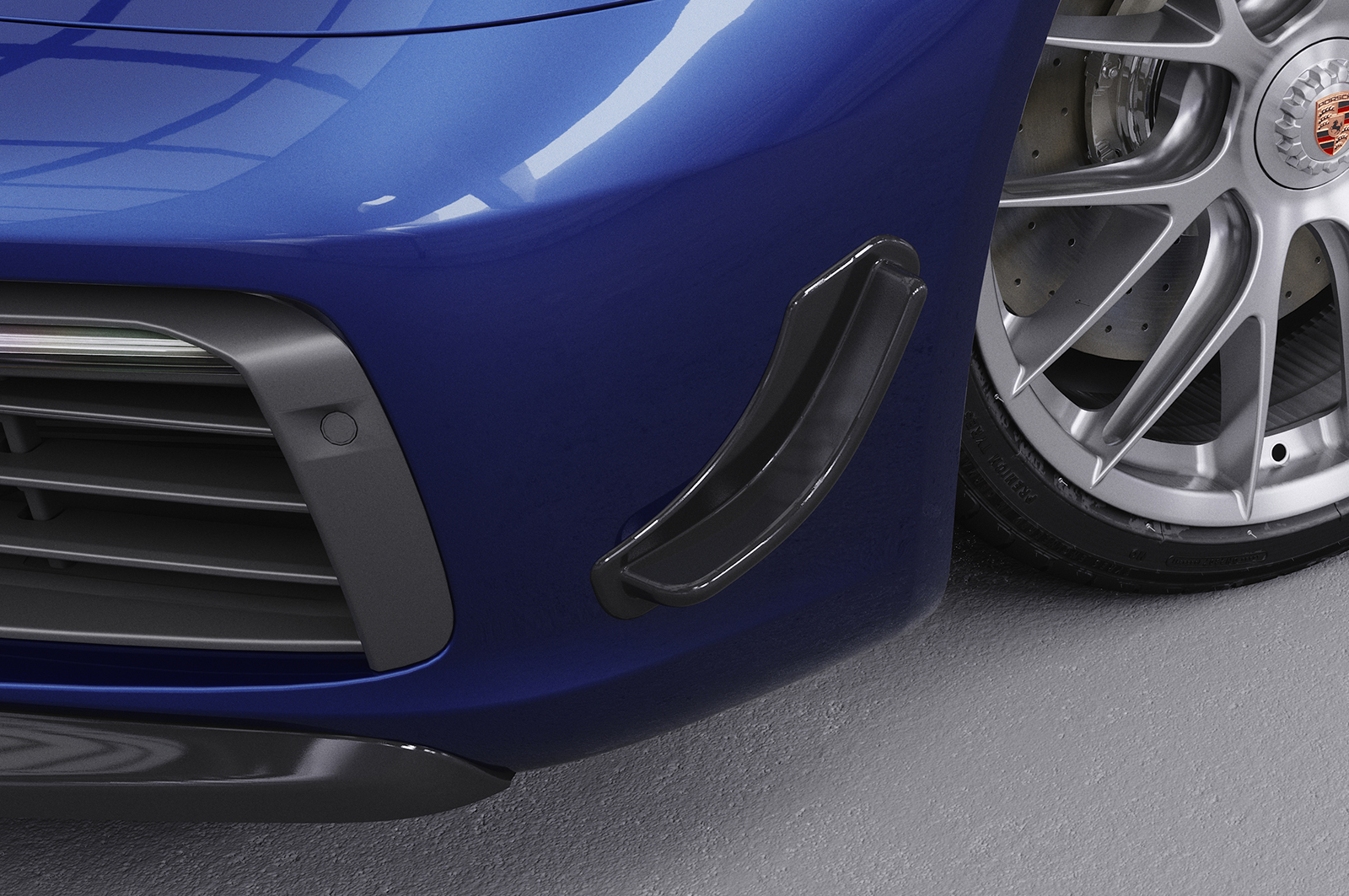 Ailettes latérales (la paire) pour Porsche 981C Cayman toutes carrosseries (2013-2016) - Fabriqué en ABS (6 finitions au choix)