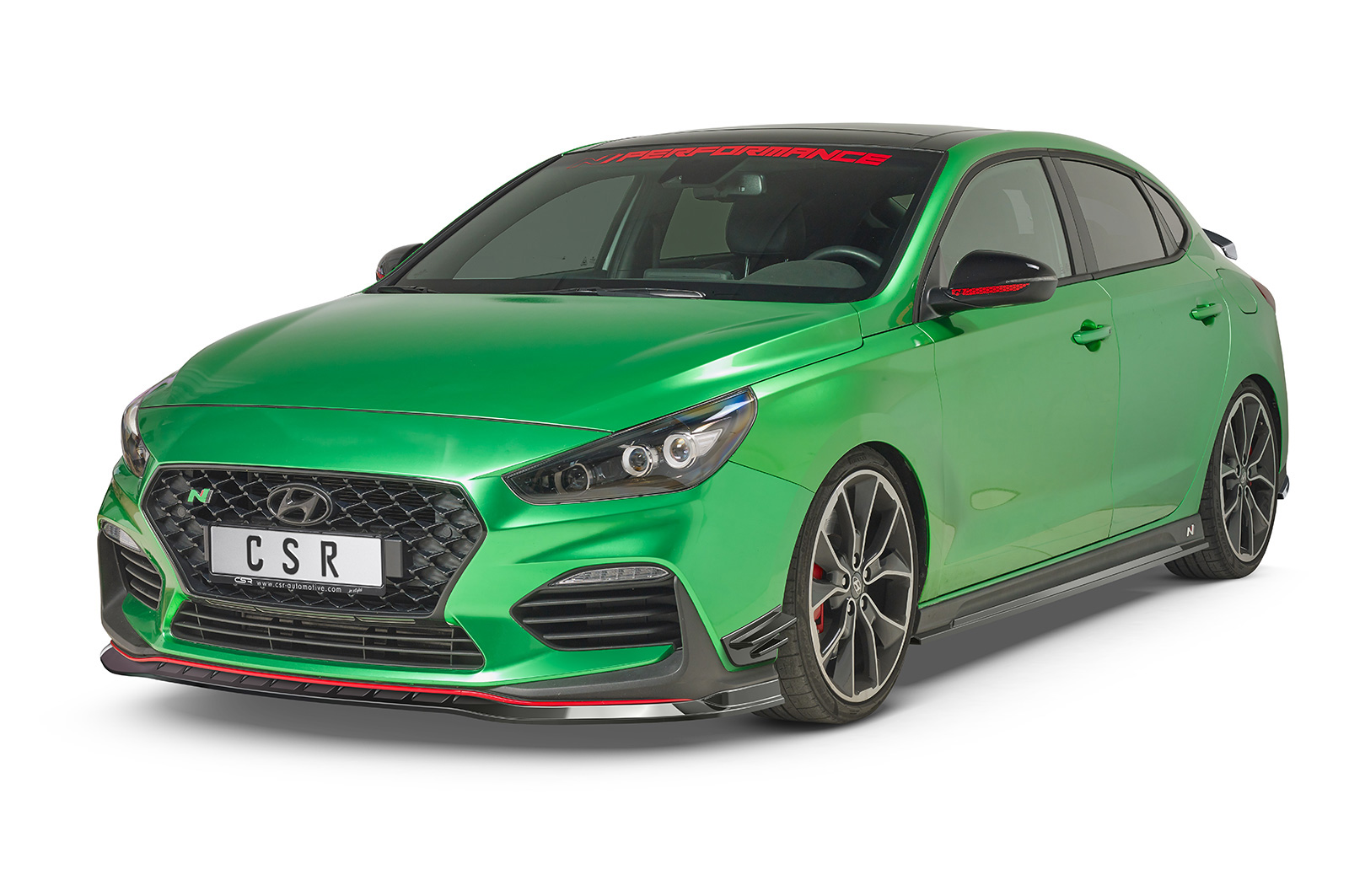 Ailettes latérales (la paire) pour Hyundai I30 (PD) N / N-Line (depuis 2017) - Fabriqué en ABS (6 finitions au choix)