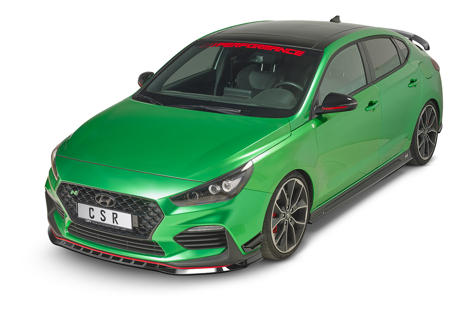 Ailettes latérales (la paire) pour Hyundai I30 (PD) N / N-Line (depuis 2017) - Fabriqué en ABS (6 finitions au choix)