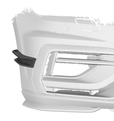 Ailettes latérales (la paire) pour VW Golf 7 (Typ AU) R (facelift) (2017-2021) - Fabriqué en ABS (6 finitions au choix)