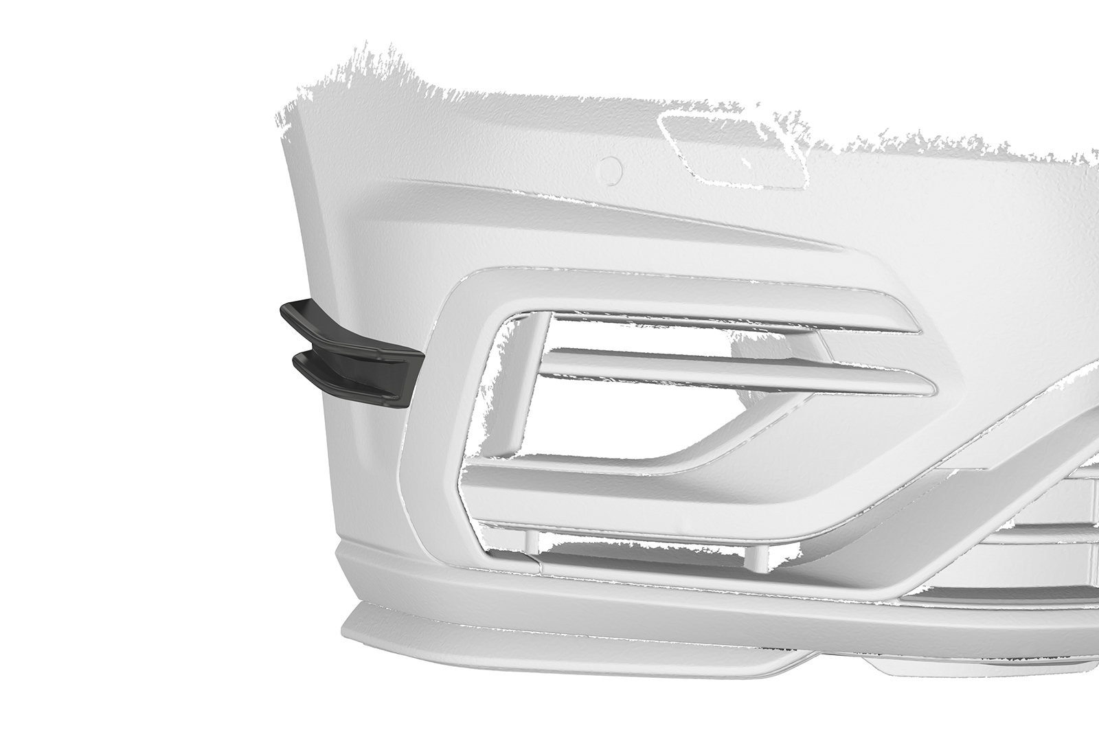 Ailettes latérales (la paire) pour VW Golf 7 (Typ AU) R (facelift) (2017-2021) - Fabriqué en ABS (6 finitions au choix)