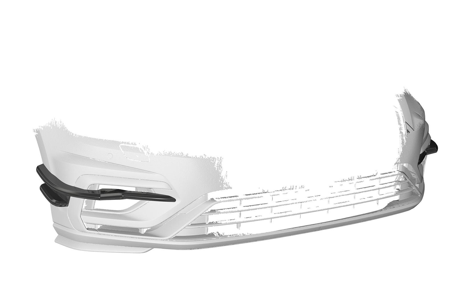Ailettes latérales (la paire) pour VW Golf 7 (Typ AU) R (facelift) (2017-2021) - Fabriqué en ABS (6 finitions au choix)