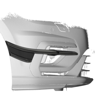 Ailettes latérales (la paire) pour VW Golf 7 (Typ AU) R (facelift) (2017-2021) - Fabriqué en ABS (6 finitions au choix)