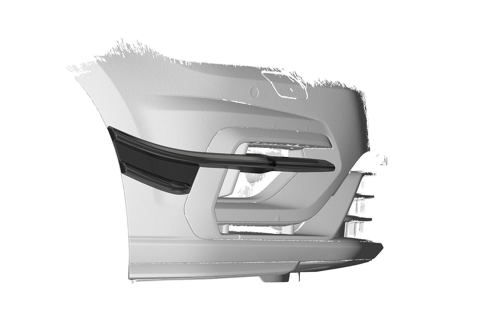 Ailettes latérales (la paire) pour VW Golf 7 (Typ AU) R (facelift) (2017-2021) - Fabriqué en ABS (6 finitions au choix)