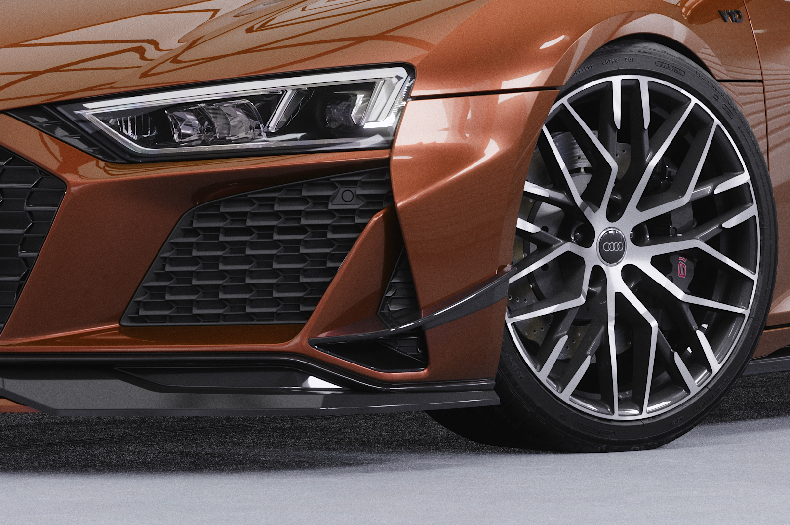 Ailettes latérales (la paire) pour Audi R8 (Typ 4S) toutes carrosseries (facelift) (depuis 02/2019) - Fabriqué en ABS (6 finitions au choix)