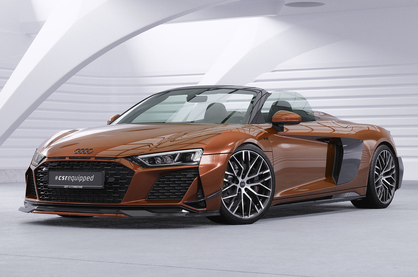 Ailettes latérales (la paire) pour Audi R8 (Typ 4S) toutes carrosseries (facelift) (depuis 02/2019) - Fabriqué en ABS (6 finitions au choix)