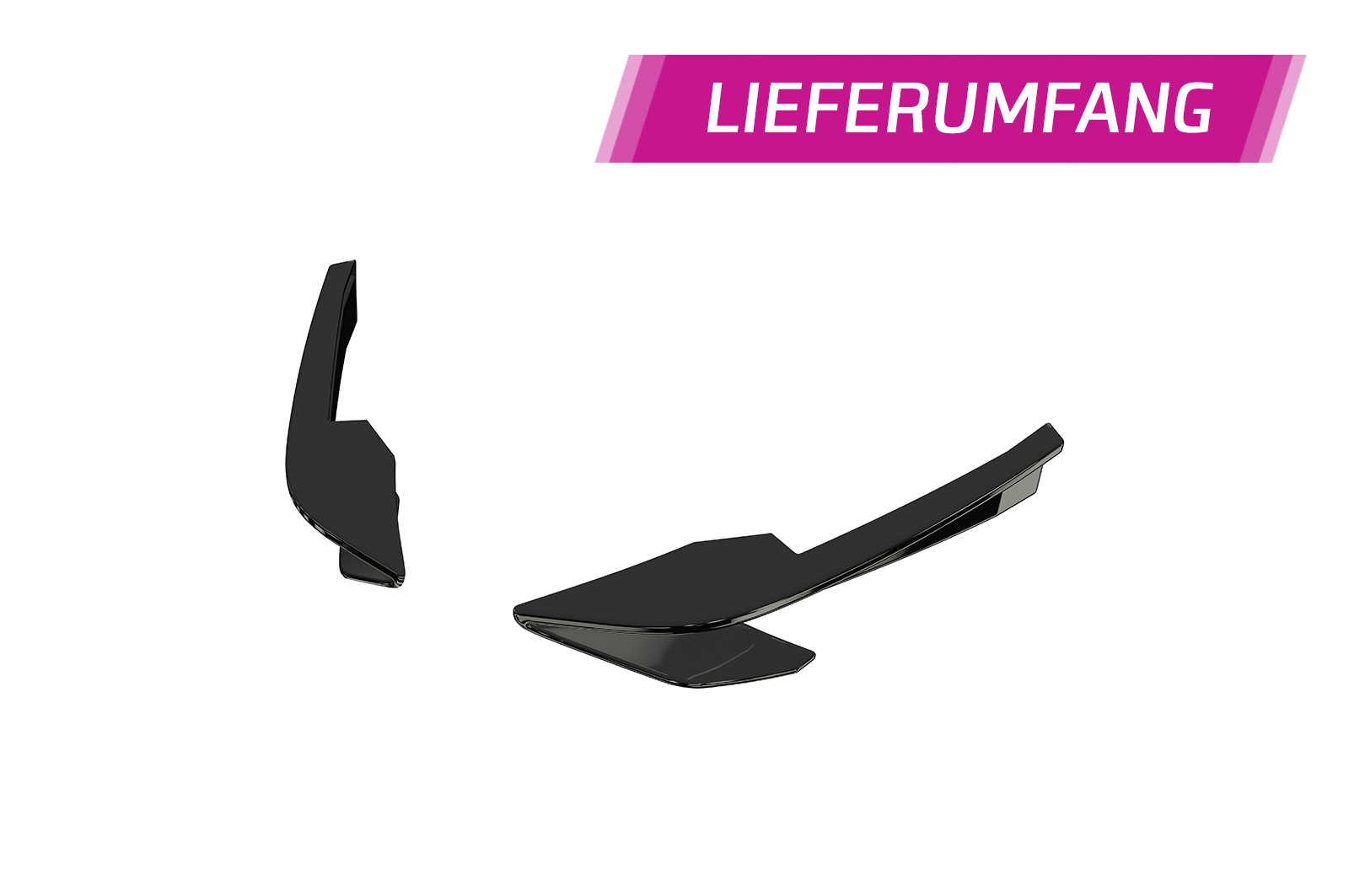 Ailettes latérales (la paire) pour Audi R8 (Typ 4S) toutes carrosseries (facelift) (depuis 02/2019) - Fabriqué en ABS (6 finitions au choix)