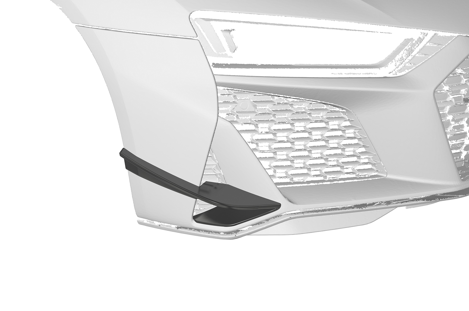 Ailettes latérales (la paire) pour Audi R8 (Typ 4S) toutes carrosseries (facelift) (depuis 02/2019) - Fabriqué en ABS (6 finitions au choix)