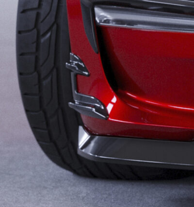 Ailettes latérales (la paire) pour Tesla Model 3 toutes carrosseries (depuis 2017) - Fabriqué en ABS (6 finitions au choix)