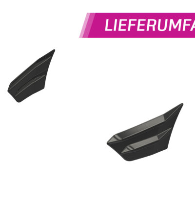 Ailettes latérales (la paire) pour VW Golf 8 (Typ CD) GTI / GTI Clubsport (2020-2024) - Fabriqué en ABS (6 finitions au choix)