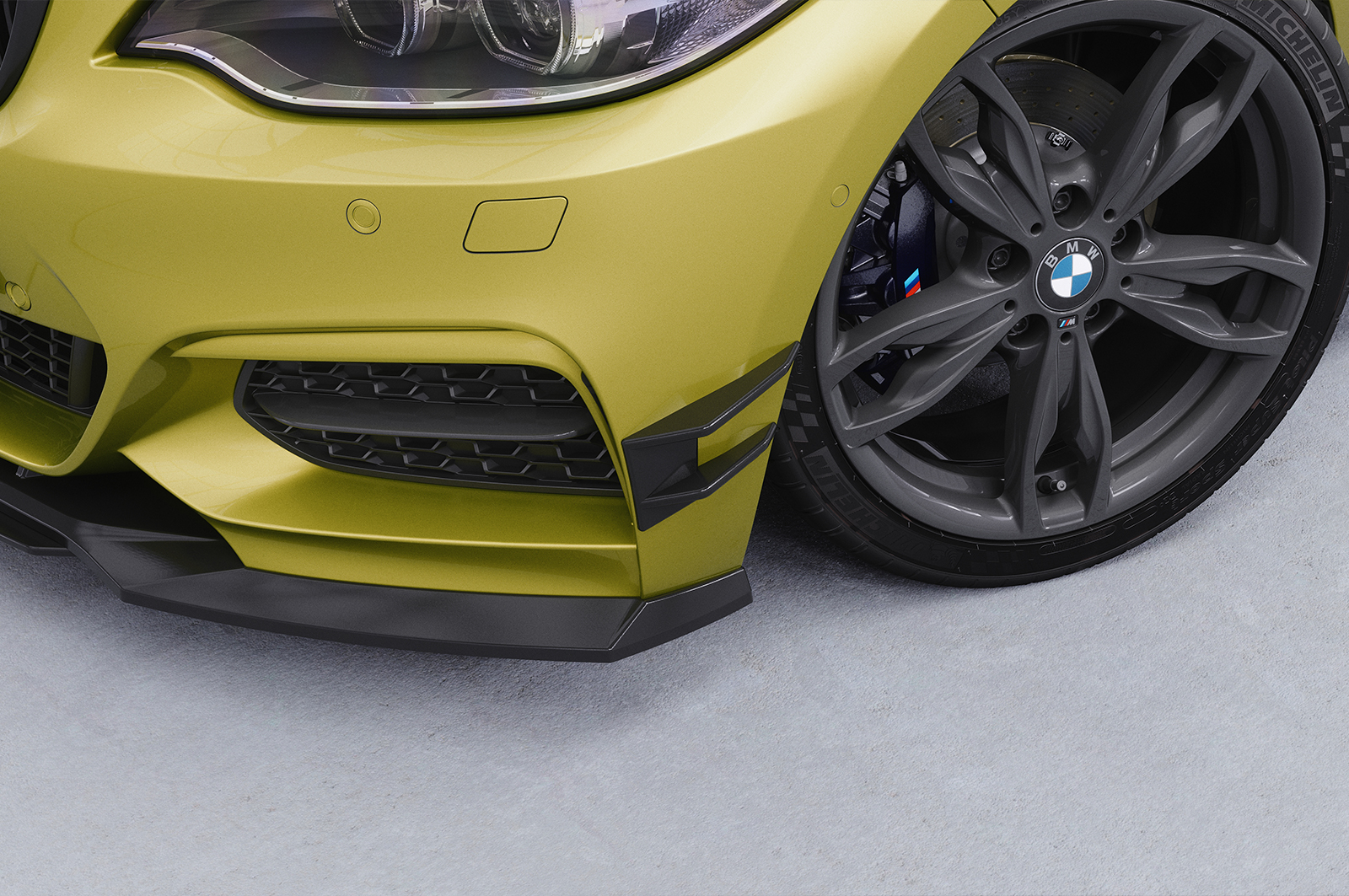 Ailettes latérales (la paire) pour BMW Série 2 F22 / F23 Pack M et M2 (11/2013-07/2021) - Fabriqué en ABS (6 finitions au choix)