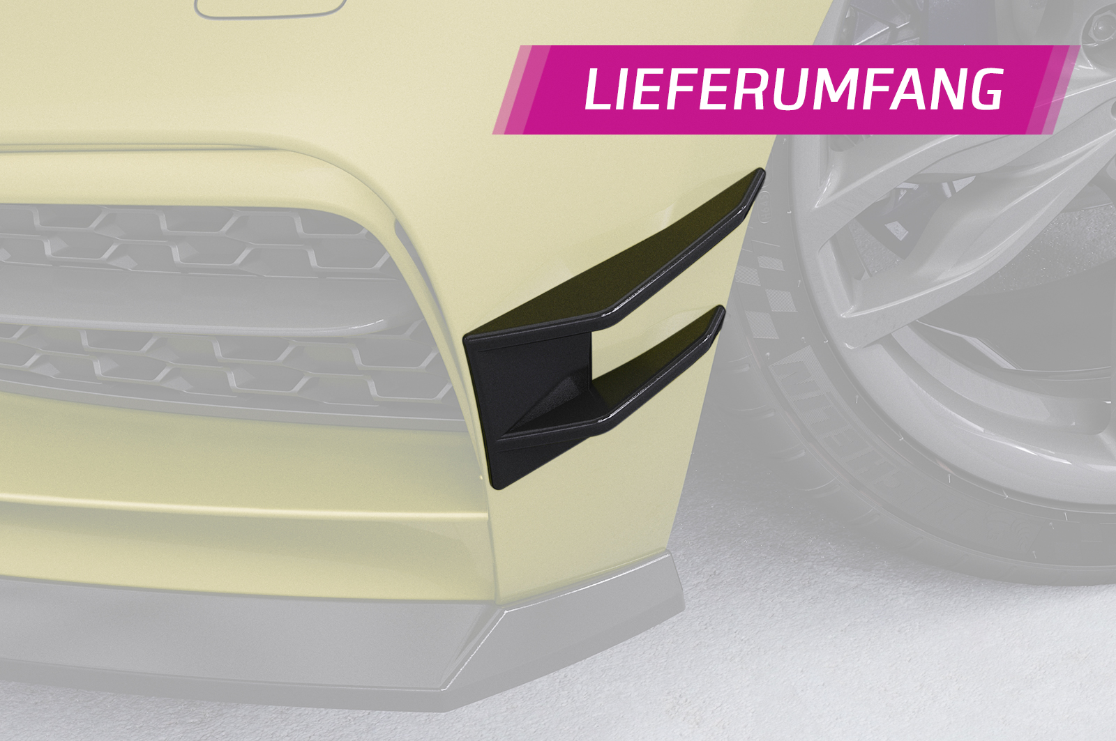 Ailettes latérales (la paire) pour BMW Série 2 F22 / F23 Pack M et M2 (11/2013-07/2021) - Fabriqué en ABS (6 finitions au choix)
