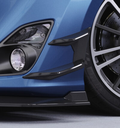 Ailettes latérales (la paire) pour Toyota GT86 toutes carrosseries (2012-2020) - Fabriqué en ABS (6 finitions au choix)