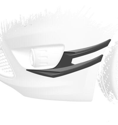 Ailettes latérales (la paire) pour Ford Focus MK2 toutes carrosseries (incl. ST) (2007-2010) - Fabriqué en ABS (6 finitions au choix)