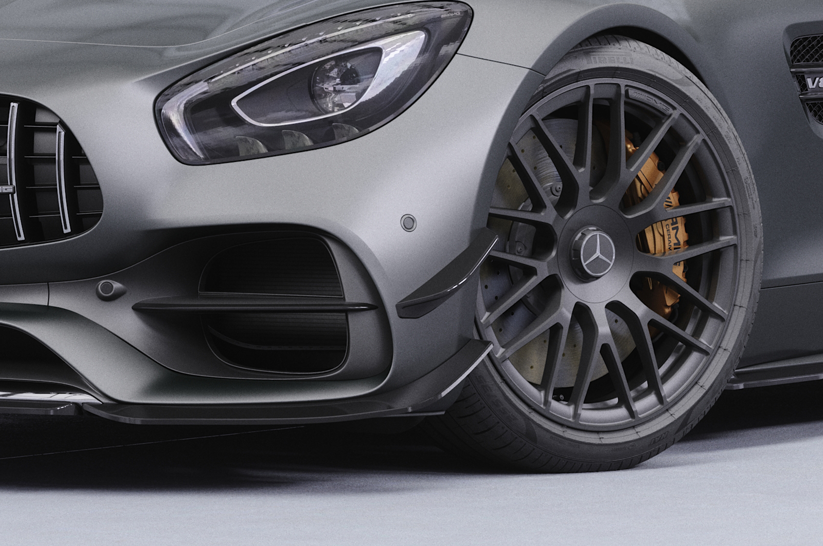 Ailettes latérales (la paire) pour Mercedes Benz AMG GT (190) toutes carrosseries (03/2017-12/2021) - Fabriqué en ABS (6 finitions au choix)