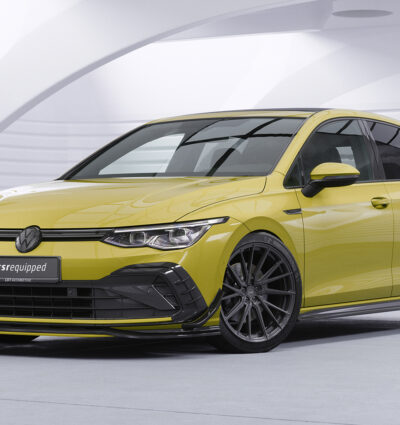 Ailettes latérales (la paire) pour VW Golf 8 (Typ CD) GTI / GTD / GTE et R-Line (depuis 12/2019) - Fabriqué en ABS (6 finitions au choix)