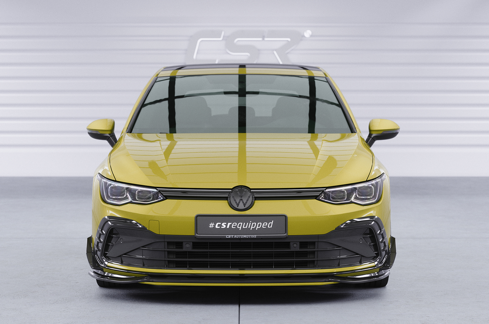 Ailettes latérales (la paire) pour VW Golf 8 (Typ CD) GTI / GTD / GTE et R-Line (depuis 12/2019) - Fabriqué en ABS (6 finitions au choix)