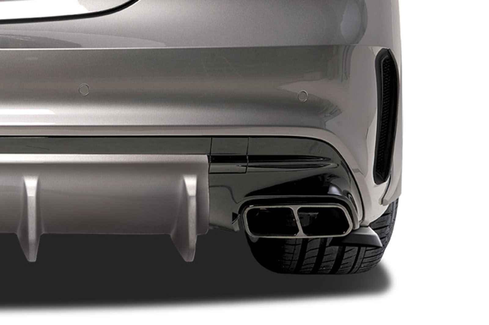 Diffuseur / Ajout de parechoc arrière pour Mercedes Benz CLA 45 AMG X117 C117 toutes carrosseries (depuis 09/2015) - Fabriqué en ABS (6 finitions au choix)
