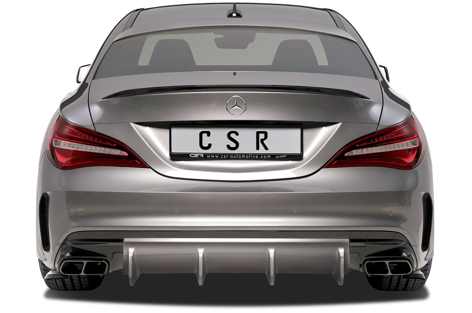 Diffuseur / Ajout de parechoc arrière pour Mercedes Benz CLA 45 AMG X117 C117 toutes carrosseries (depuis 09/2015) - Fabriqué en ABS (6 finitions au choix)