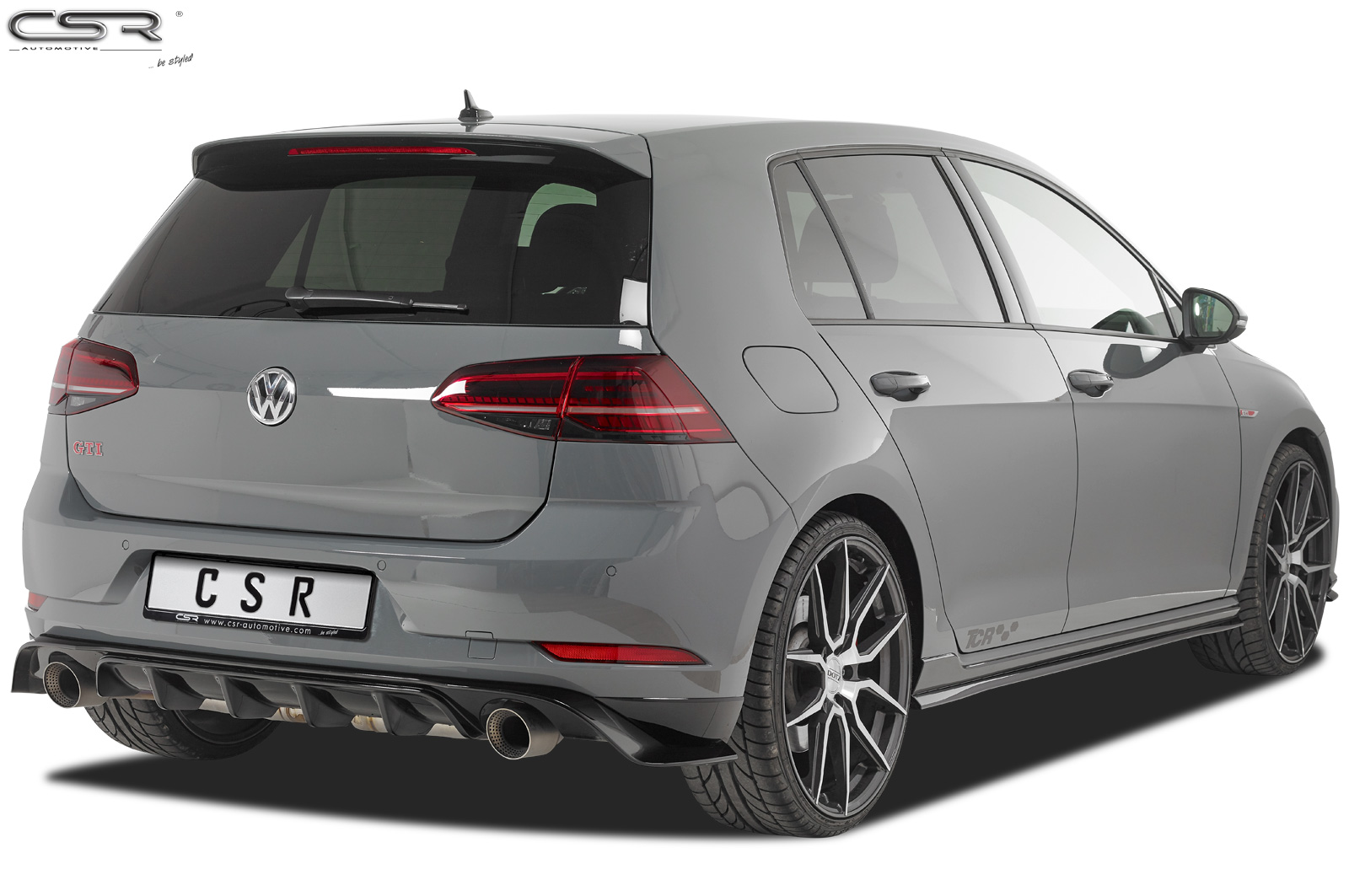 Diffuseur / Ajout de parechoc arrière pour VW Golf 7 (Typ AU) (depuis 03/2017) - Fabriqué en ABS (6 finitions au choix)