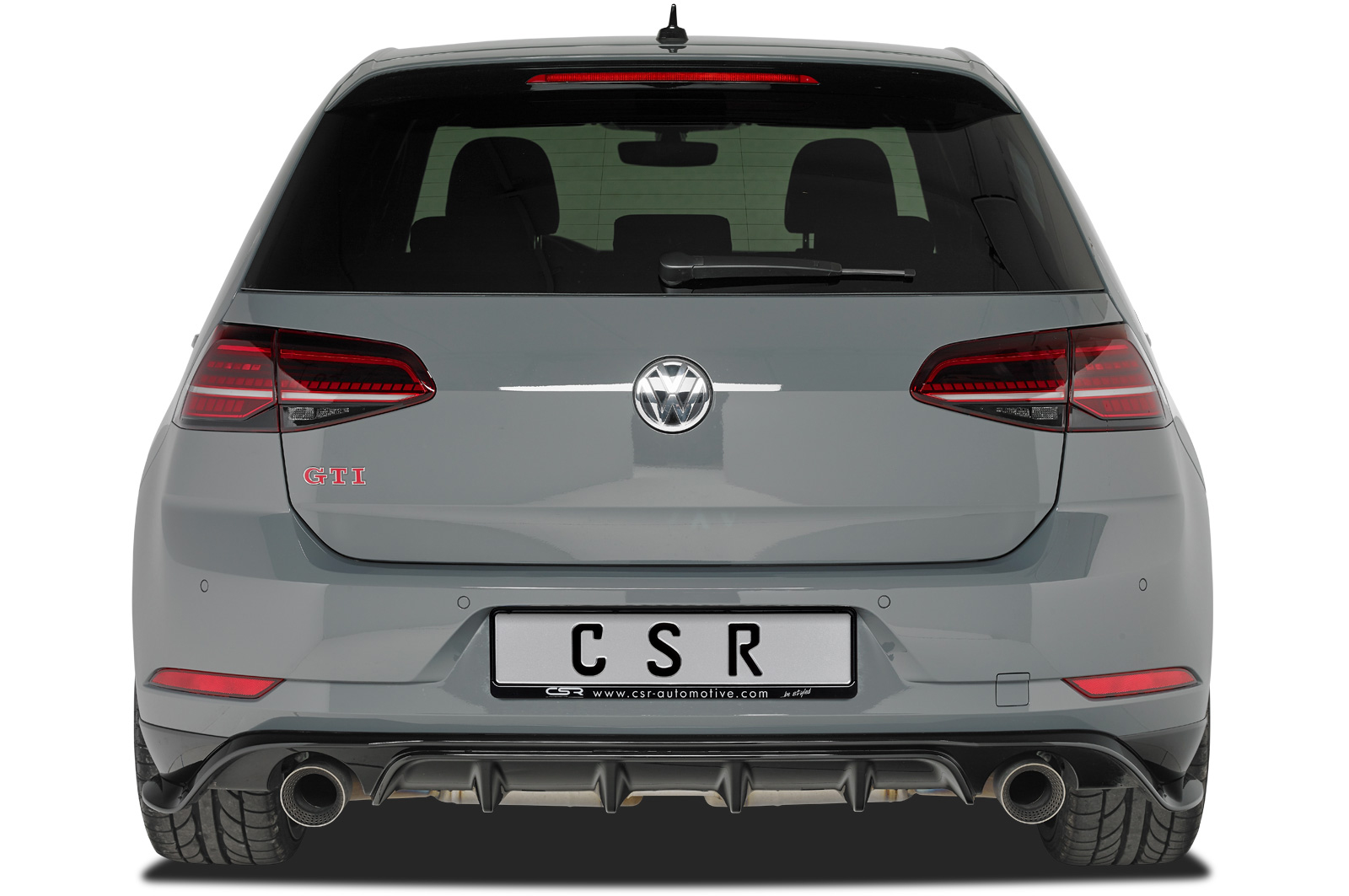 Diffuseur / Ajout de parechoc arrière pour VW Golf 7 (Typ AU) (depuis 03/2017) - Fabriqué en ABS (6 finitions au choix)