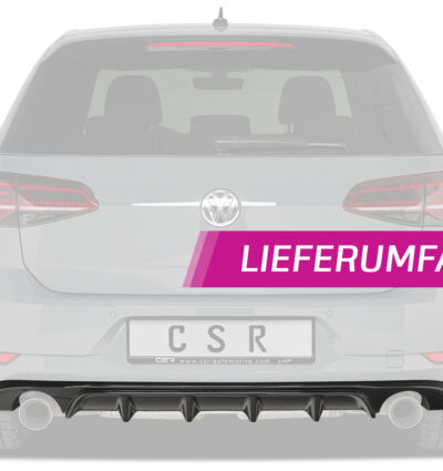 Diffuseur / Ajout de parechoc arrière pour VW Golf 7 (Typ AU) (depuis 03/2017) - Fabriqué en ABS (6 finitions au choix)