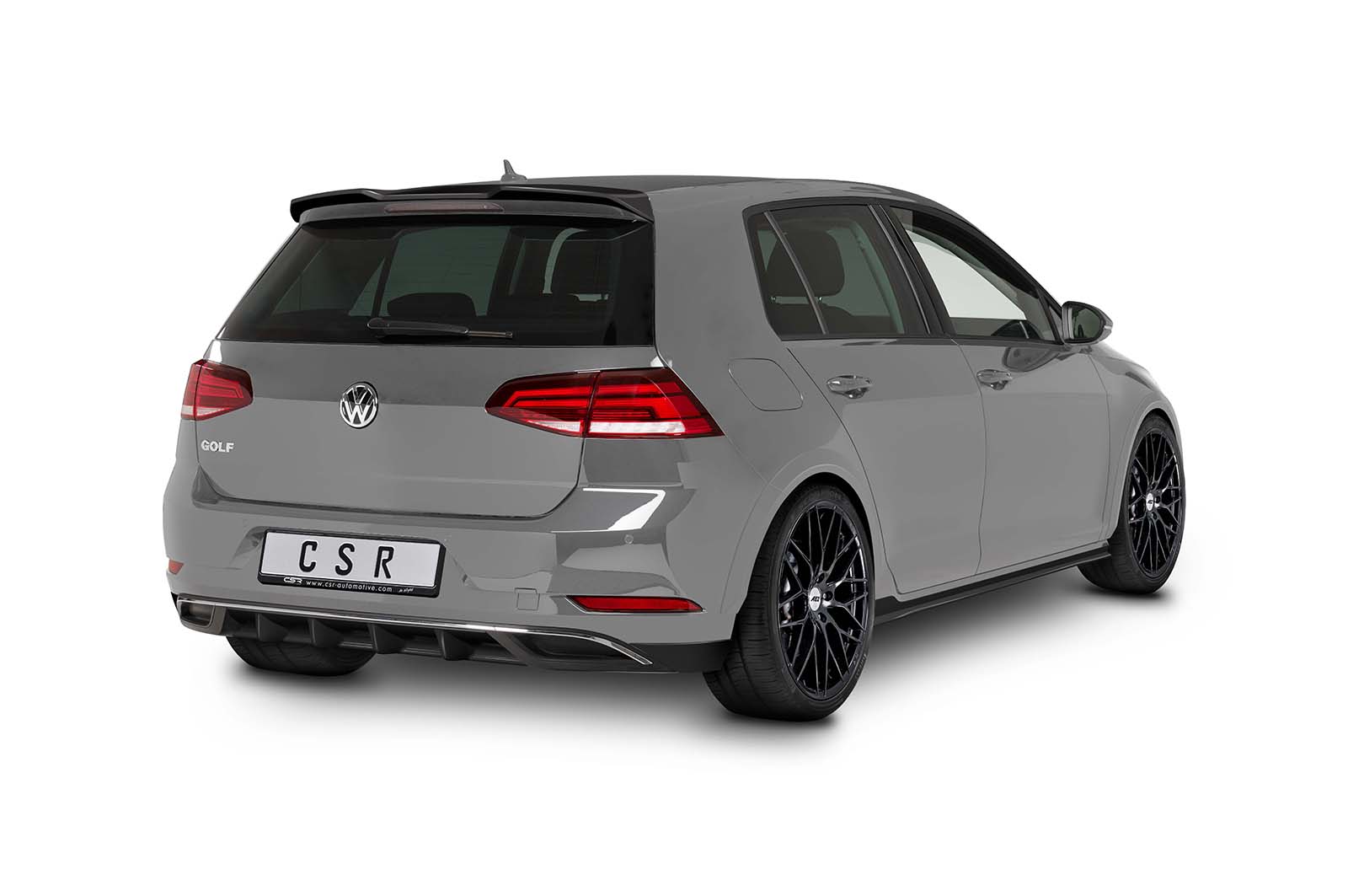 Diffuseur / Ajout de parechoc arrière pour VW Golf 7 (Typ AU) toutes carrosseries (facelift) (03/2017-2021) - Fabriqué en ABS (6 finitions au choix)