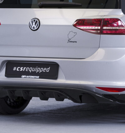 Diffuseur / Ajout de parechoc arrière pour VW Golf 7 (Typ AU) finition de base (préfacelift) (08/2012-02/2017) - Fabriqué en ABS (6 finitions au choix)