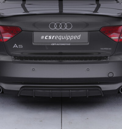 Diffuseur / Ajout de parechoc arrière pour Audi A5 8T finition de base (2007-2011) - Fabriqué en ABS (6 finitions au choix)