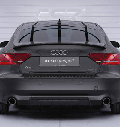 Diffuseur / Ajout de parechoc arrière pour Audi A5 8T finition de base (2007-2011) - Fabriqué en ABS (6 finitions au choix)