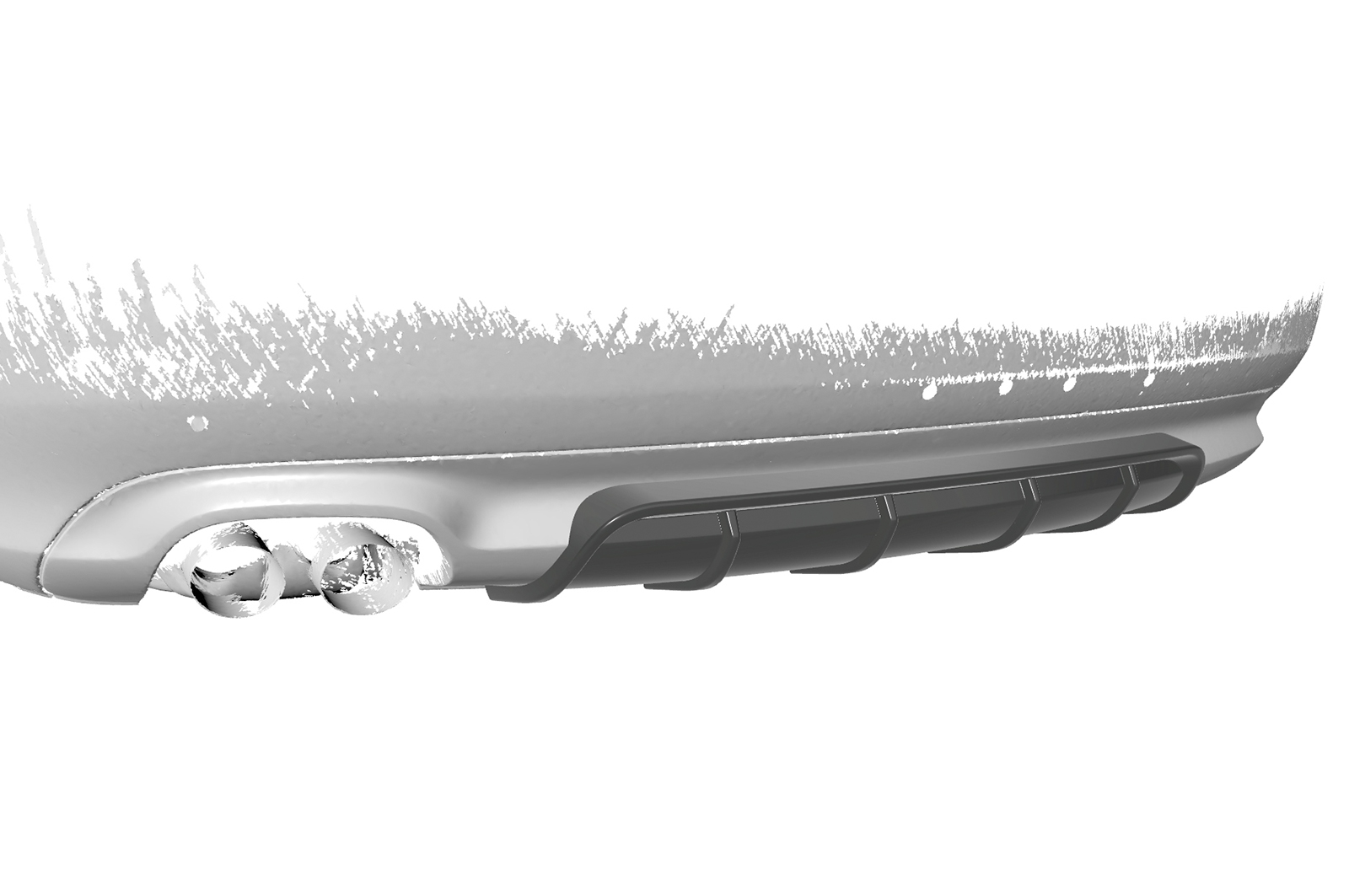 Diffuseur / Ajout de parechoc arrière pour Audi A5 8T finition de base (2007-2011) - Fabriqué en ABS (6 finitions au choix)