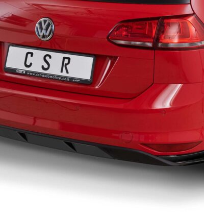 Diffuseur / Ajout de parechoc arrière pour VW Golf 7 (Typ AU) break finition de base (préfacelift) (04/2013-02/2017) - Fabriqué en ABS (6 finitions au choix)