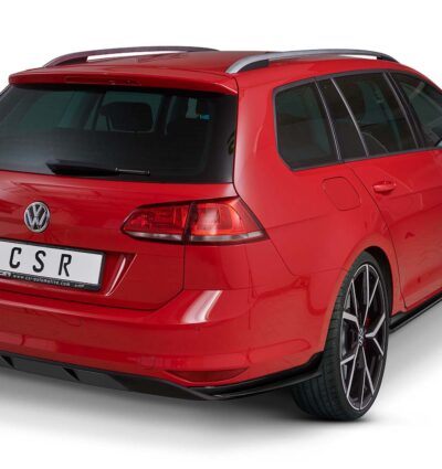 Diffuseur / Ajout de parechoc arrière pour VW Golf 7 (Typ AU) break finition de base (préfacelift) (04/2013-02/2017) - Fabriqué en ABS (6 finitions au choix)
