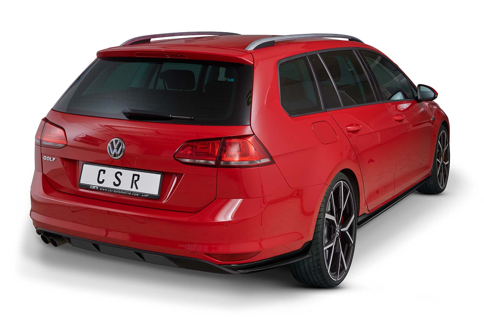Diffuseur / Ajout de parechoc arrière pour VW Golf 7 (Typ AU) break finition de base (préfacelift) (04/2013-02/2017) - Fabriqué en ABS (6 finitions au choix)