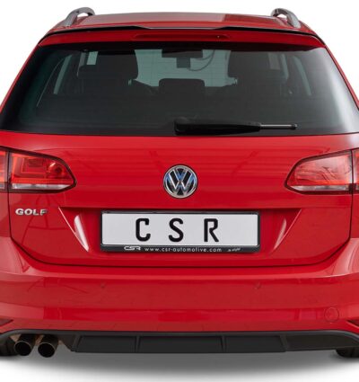 Diffuseur / Ajout de parechoc arrière pour VW Golf 7 (Typ AU) break finition de base (préfacelift) (04/2013-02/2017) - Fabriqué en ABS (6 finitions au choix)