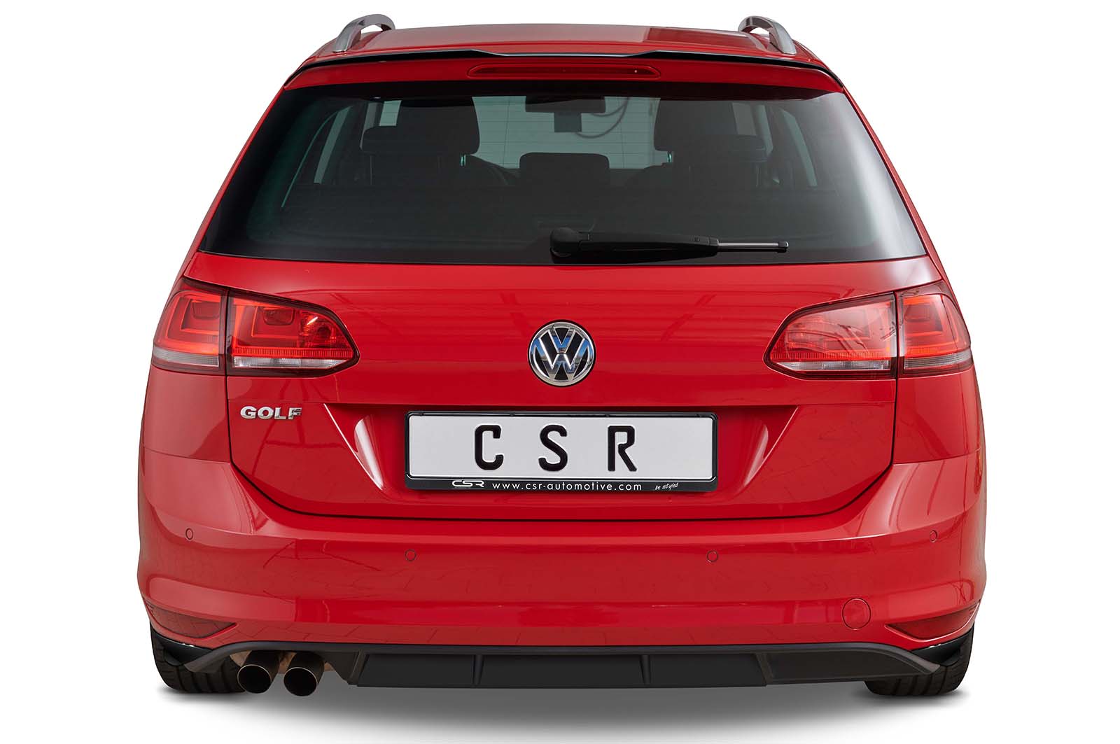 Diffuseur / Ajout de parechoc arrière pour VW Golf 7 (Typ AU) break finition de base (préfacelift) (04/2013-02/2017) - Fabriqué en ABS (6 finitions au choix)
