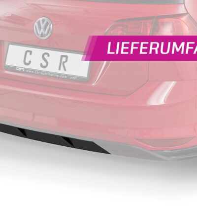 Diffuseur / Ajout de parechoc arrière pour VW Golf 7 (Typ AU) break finition de base (préfacelift) (04/2013-02/2017) - Fabriqué en ABS (6 finitions au choix)
