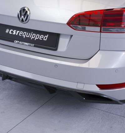 Diffuseur / Ajout de parechoc arrière pour VW Golf 7 (Typ AU) break finition de base (facelift) (03/2017-2020) - Fabriqué en ABS (6 finitions au choix)