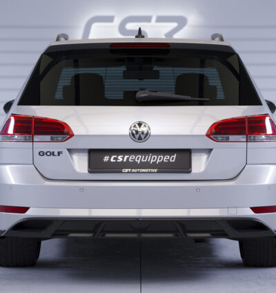 Diffuseur / Ajout de parechoc arrière pour VW Golf 7 (Typ AU) break finition de base (facelift) (03/2017-2020) - Fabriqué en ABS (6 finitions au choix)