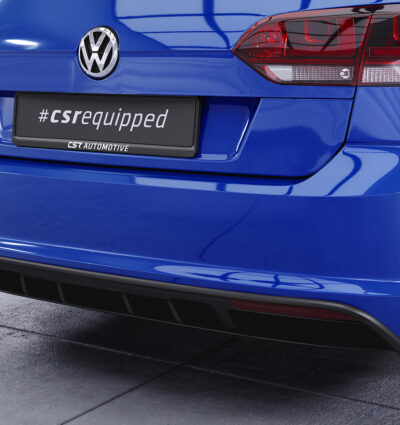 Diffuseur / Ajout de parechoc arrière pour VW Golf 7 (Typ AU) break R-Line (04/2013-02/2017) - Fabriqué en ABS (6 finitions au choix)