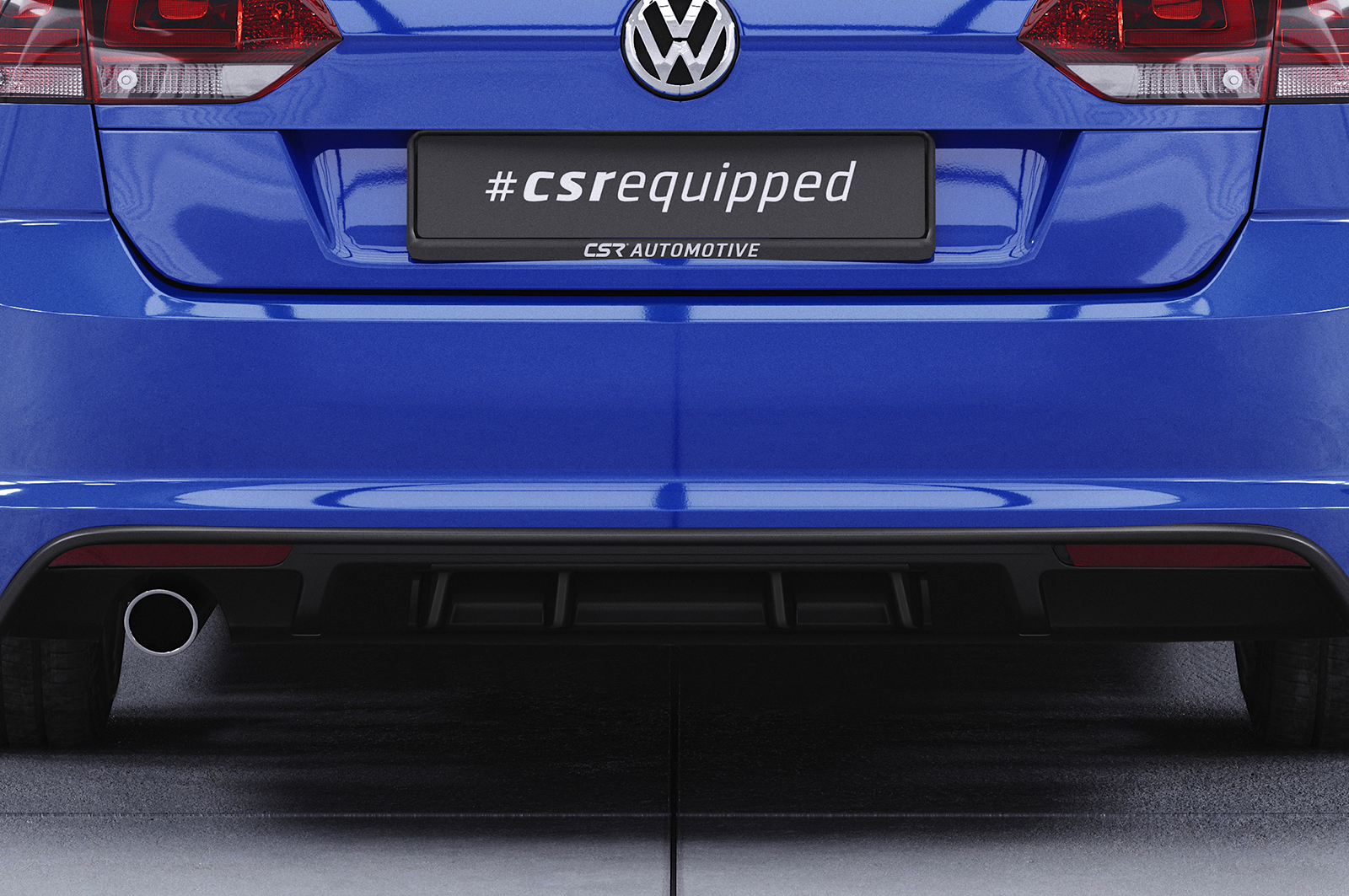 Diffuseur / Ajout de parechoc arrière pour VW Golf 7 (Typ AU) break R-Line (04/2013-02/2017) - Fabriqué en ABS (6 finitions au choix)