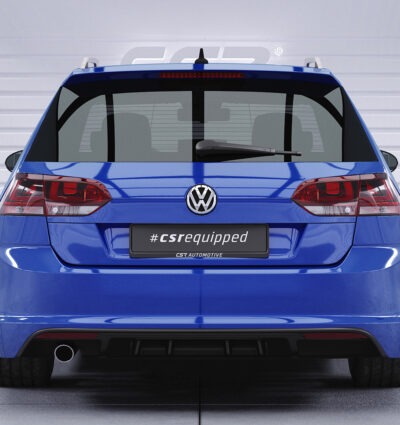 Diffuseur / Ajout de parechoc arrière pour VW Golf 7 (Typ AU) break R-Line (04/2013-02/2017) - Fabriqué en ABS (6 finitions au choix)