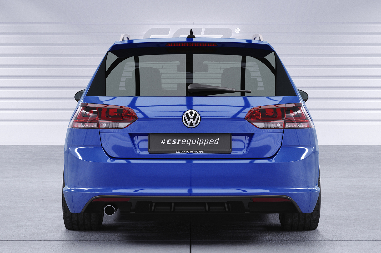 Diffuseur / Ajout de parechoc arrière pour VW Golf 7 (Typ AU) break R-Line (04/2013-02/2017) - Fabriqué en ABS (6 finitions au choix)